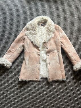 Vintage Faux Shearling Coat